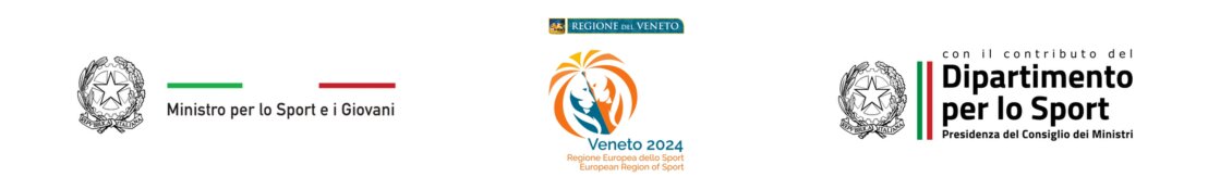 Loghi enti pubblici che hanno dato contributi all'associaizone Loghi degli enti pubblici che hanno dato contributi all'associazione: Ministero per lo sport e i giovani, Regione Veneto, Dipartimento per lo Sport.