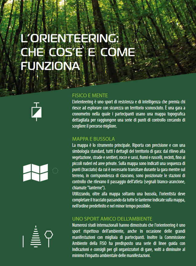 L'orienteering: cos'è e come funziona. L'orienteering: cos'è e come funziona. Fisico e mente. Mappa e bussola. Uno sport amico dell'ambiente.